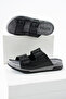 Birrbazaar Men's Orthopedic Double-Assembly Adjustable Buckle Stitched Faux Leather Slippers