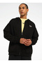 Lc 8021 New Id Reg Fz Black Hooded Regular Fit Men's Zip Jacket
