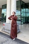 فستان سهرة حجاب برباط جانبي - 4