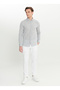 Altınyıldız Classics Slim Fit Buttoned Collar Gray Men's Shirt Ace020252224_Gri - 2