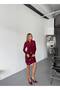 فستان قصير مع إكسسوارات قماشية للغوص - 6