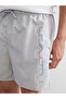 Short Length Printed Men's Swim Shorts - 3