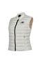 Beige Women's Stand Collar Vest Wnv3229-Mop-Nb