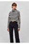 Striped Throat Crop T-Shirt Crop / Short Cut 1612782 -85407 - 2