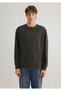 Khaki Long Sleeve T-Shirt Loose Fit / Loose Relaxed Fit 0612488 -71587 - 3