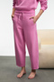 Selorin Women's Baggy Double Pocket Pink Sweatpants - 3
