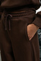 SELORIN Women's Baggy Double Pocketed Brown Sweatpants - 6