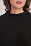 6700 Women's High Neck Balloon Knit Sweater Brown - 6