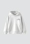 Vegas Tennis Club Printed Oversize Unisex White Hoodie - 4