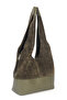 Women's Bag with Leather Suede Inner Bag - 2