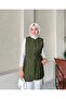 Women's Midi Length Quilted Belted Vest - 2