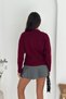 Large Button Detailed Soft Textured Knitwear Cardigan Aw25Hi0015 - 7