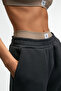 ENAVIE Women's Oversized Elastic-Waist Double-Pocket Anthracite Sweatpants - 5