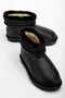 Women's Leather Ankle Boots with Hairy Inside Thick Sole Women's Boots - 4