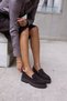 ALBERTO WOMEN'S BROWN REAL SUEDE LOAFERS SHOES - 4