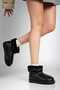 Women's Leather Ankle Boots with Hairy Inside Thick Sole Women's Boots - 2