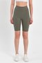 Women's High Waist Comforting Khaki Ribbed Biker Shorts Short Tights - 3