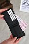Genuine Leather Wallet Card Holder Black 1115 - 3