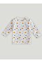 ® 100% Bamboo Bunny Printed Co-ord Set | | Full-sleeve T-shirt & Comfy Pants - Sky Blue & White - 3