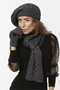 Anthracite Scarf Beanie Gloves Set - Set of 3 - 3