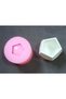 Honeycomb Embossed 8cm Pentagon Flower Pot Candle Holder Silicone Mold K-992 - 7