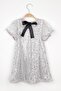 Silver Sequined Girl's Dress-Siri - 5