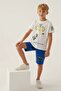 Gotham Cream Boy Bermuda Suit - 3