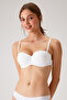 حمالة صدر Pisa Micro Strapless Back Low Cut - مدعمة بالحمالات مع ألوان متعددة وحزام كتف شفاف كهدية - 2