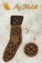 Women's Wool Socks (5 Pairs) Uzbek - Turkmen Wool Socks with Natural Lambswool - 5