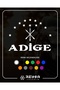 25X15 cm White Adige Center Flag Sticker