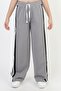 Girl's Casual Cut Combed Cotton Sweatpants with Pockets - 3