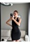 Rope Strap Backless Long Dress Black - 5