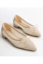Feles lace bow detailed pointed toe women's flat shoes ten - 3