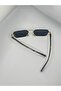 Gold Detailed Cornered Slim Unisex Sunglasses – Foldable Design - 5