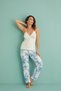14401-4 Women's Thermal Fabric 3-Piece Dressing Gown Pajamas Set - 5