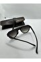 Black Unisex Sunglasses – Special Design Case Gift - 4