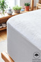 Mattress Mattress Fitted White Cotton Water Liquid Proof Mattress Protector Single Double Anti-Sweat Mattress Mattress Protector - 4