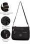 Women's Crinkle Shoulder Bag Stylish Daily Cross Strap Hand and Shoulder Bag Adjustable Strap - 2