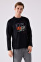 Men's Black Long Sleeve Pajama Set - 2