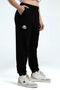Girl's Pigment Printed Summer Regular Fit Black Sweatpants 342283W-C-V1 - 2