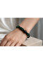 Certified Anyolite-Hematite Natural Stone Macrame Adjustable Bracelet with Zircon Apparatus - 6