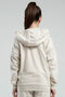 Girl's Hooded Unprinted Summer Regular Fit Cream Sweatshirt 38257Xw-C-V2 - 5