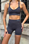 Prime Fit - Smoked Cross Strap Supported Seamless Bra Sports Bra - 2