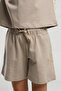 U.S. Polo Assn Girls' Cream Shorts Set - 3