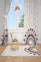 Children's Room Baby Room Rainbow Patterned Background Curtain 2 Wings Tla-032