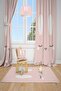 Rabbit Patterned Children's and Baby's Room Background Curtain 2 Wings Tla-239
