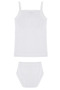 3 Pack 100% Cotton Girl's White Athlete Panties Set 8422 - 3