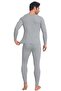 Gray Melange Men's Thermal Underwear Set - 8190 - 4