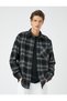 Soft Textured Lumberjack Shirt - Pocket Detail, Long Sleeve, Classic Collar