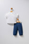 U.S. Polo Assn Baby Girl White Set - 4